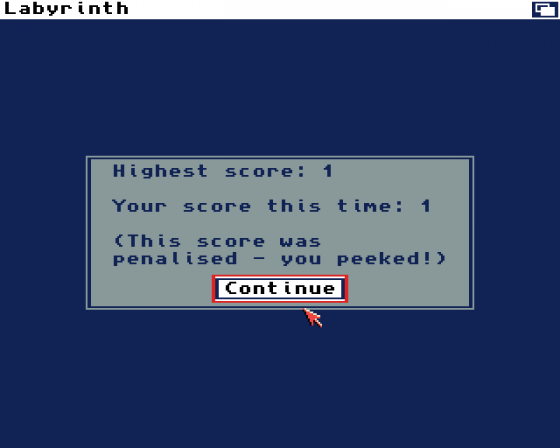 Labyrinth Screenshot 6 (Amiga 500)