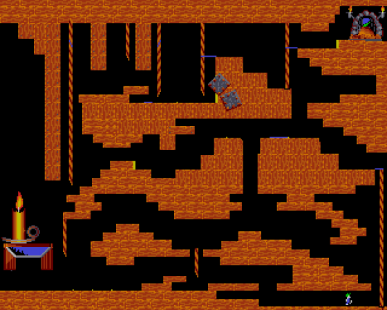 Lemmings Level Screenshot 16 (Amiga 500)