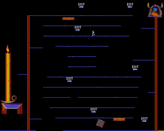 Lemmings Level Screenshot 22 (Amiga 500)