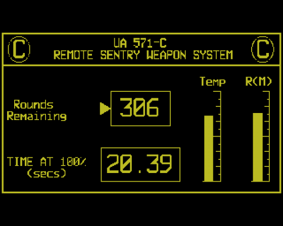 Sentry Gun Control Program Simulator Screenshot 5 (Amiga 500)