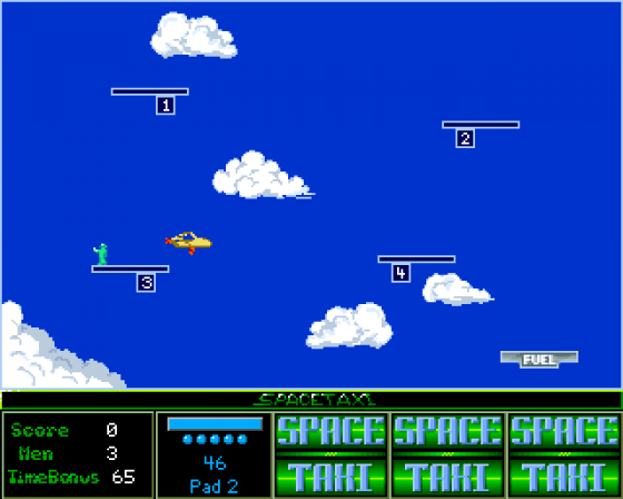 Space Taxi 3 Screenshot 17 (Amiga 500)