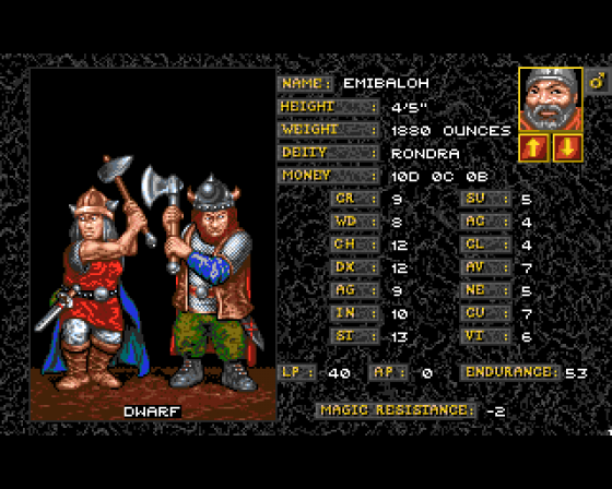 Blade Of Destiny: Realms Of Arkania Screenshot 6 (Amiga 500)