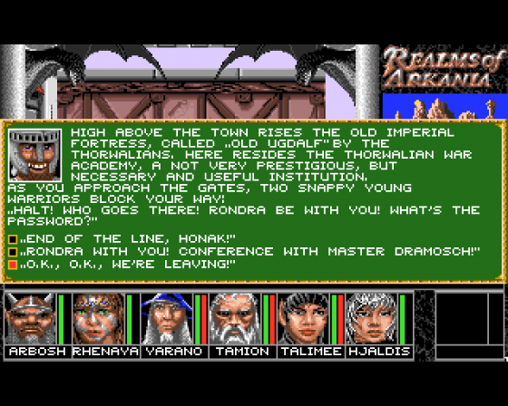 Blade Of Destiny: Realms Of Arkania Screenshot 25 (Amiga 500)