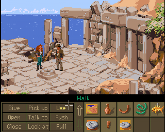 Indiana Jones And The Fate Of Atlantis: The Graphic Adventure Screenshot 25 (Amiga 500)