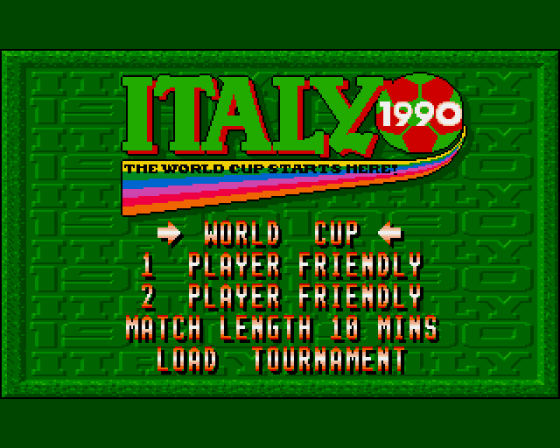 Italy 1990 Screenshot 10 (Amiga 500)