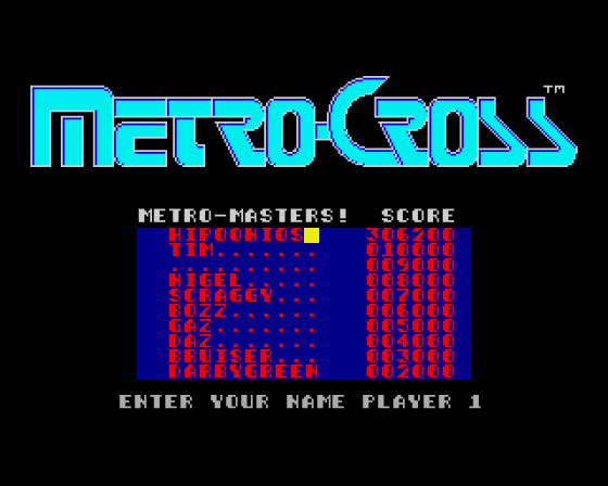 Metro-Cross Screenshot 10 (Amiga 500)