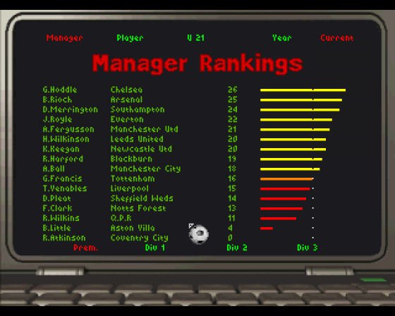 Player Manager 2 Extra: The Chase for Glory Screenshot 13 (Amiga 500)