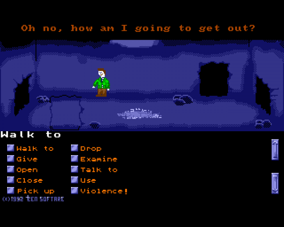 The Unlikely Adventures of Edd Schiester #1: Escape from a Large Cave