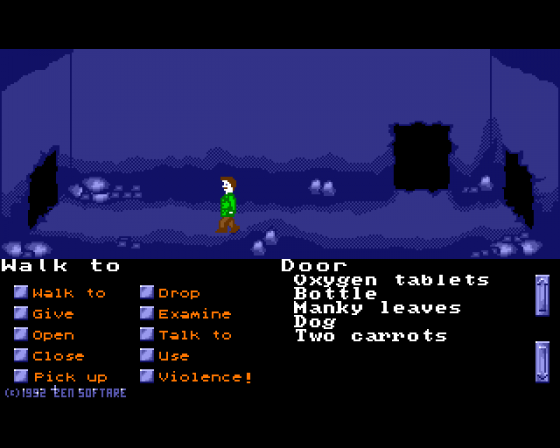 The Unlikely Adventures of Edd Schiester #1: Escape from a Large Cave Screenshot 14 (Amiga 500)