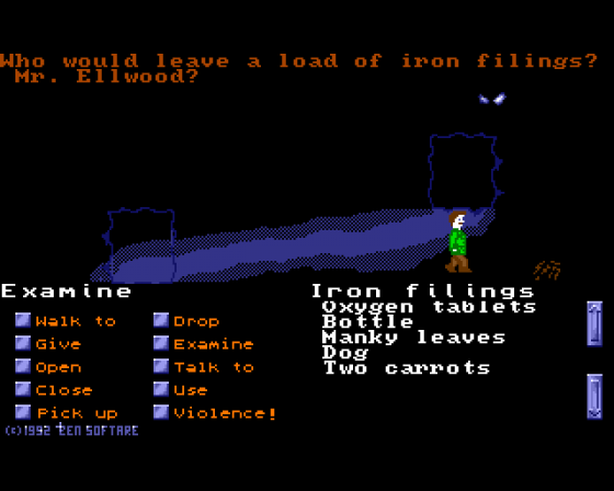 The Unlikely Adventures of Edd Schiester #1: Escape from a Large Cave Screenshot 15 (Amiga 500)