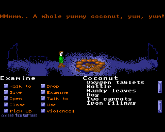 The Unlikely Adventures of Edd Schiester #1: Escape from a Large Cave Screenshot 17 (Amiga 500)