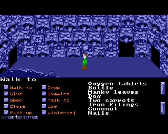 The Unlikely Adventures of Edd Schiester #1: Escape from a Large Cave Screenshot 21 (Amiga 500)