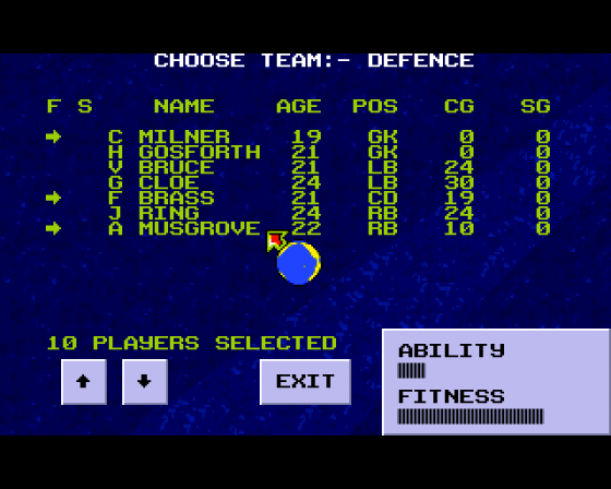 Graeme Souness Soccer Manager Screenshot 7 (Amiga 500)