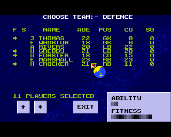 Peter Schmeichel Soccer Screenshot 7 (Amiga 500)