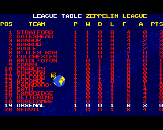 Peter Schmeichel Soccer Screenshot 9 (Amiga 500)