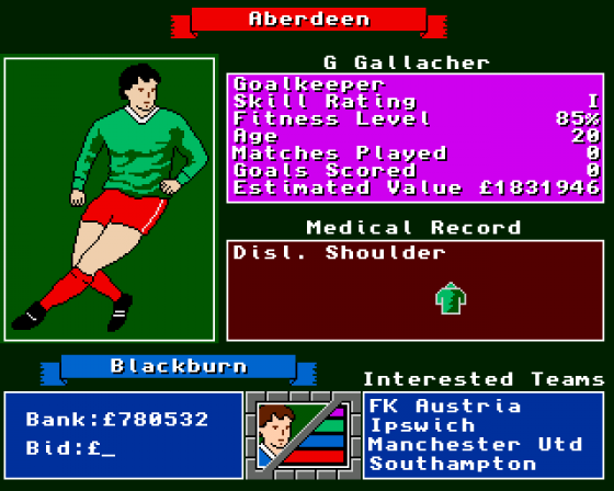 Premier Division Screenshot 12 (Amiga 500)