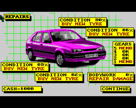 Works Team Rally Screenshot 8 (Amiga 500)