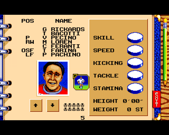 World Rugby Screenshot 5 (Amiga 500)