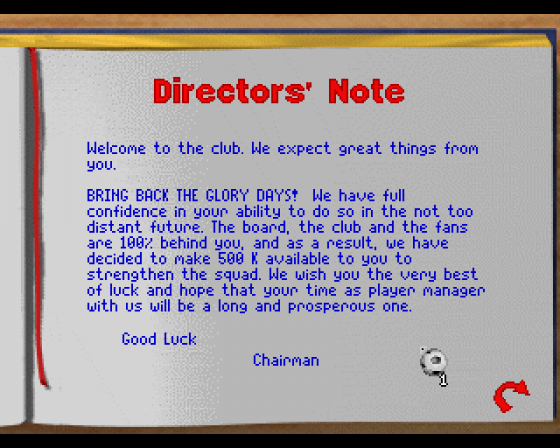 Player Manager 2 Extra Screenshot 6 (Amiga 1200)