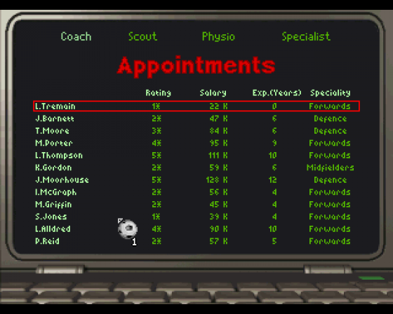 Player Manager 2 Extra Screenshot 7 (Amiga 1200)