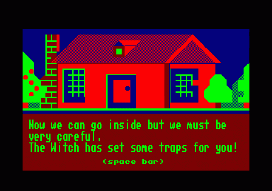 Granny's Garden Screenshot 18 (Amstrad CPC464)