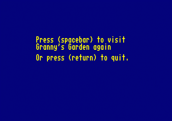 Granny's Garden Screenshot 95 (Amstrad CPC464)