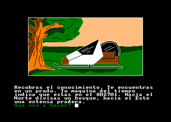 La Maquina Del Tiempo Screenshot 1 (Amstrad CPC464)