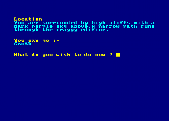 A Message From Deep Space Screenshot 1 (Amstrad CPC464)