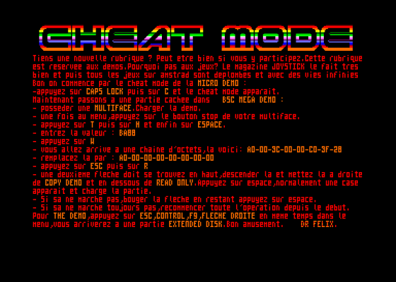 Ams'Dem 2 Screenshot 5 (Amstrad CPC464)