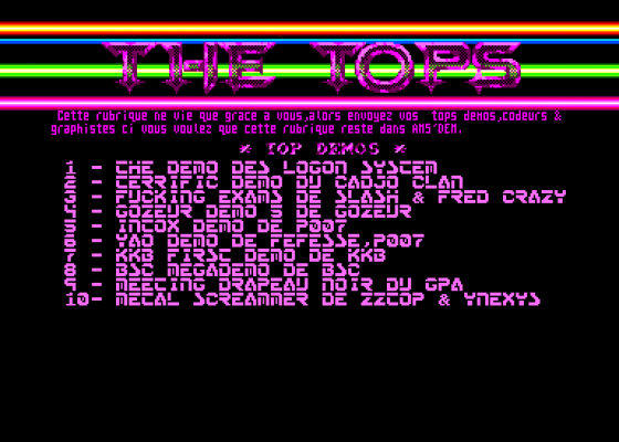 Ams'Dem 3 Screenshot 5 (Amstrad CPC464)