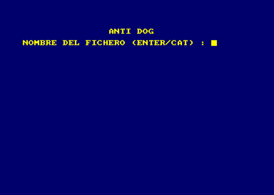 Anti-Dog Screenshot 1 (Amstrad CPC464)