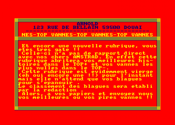 Arnold 2 Screenshot 5 (Amstrad CPC464)