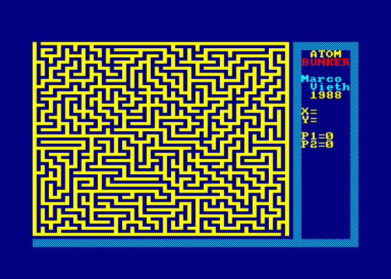 Atom Bunker Screenshot 1 (Amstrad CPC464)