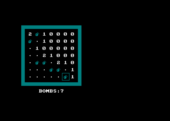Bombs Screenshot 1 (Amstrad CPC464)