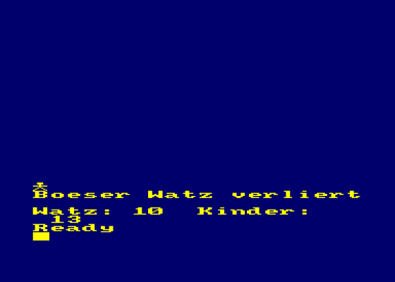 Boser Watz Screenshot 1 (Amstrad CPC464)
