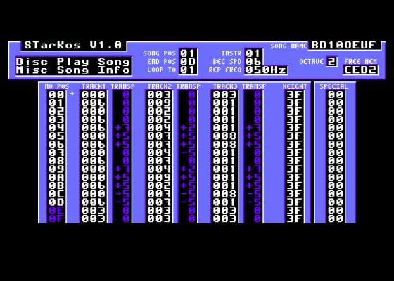 Call &BD10'n'oeuf  SKS Music Screenshot 1 (Amstrad CPC464)