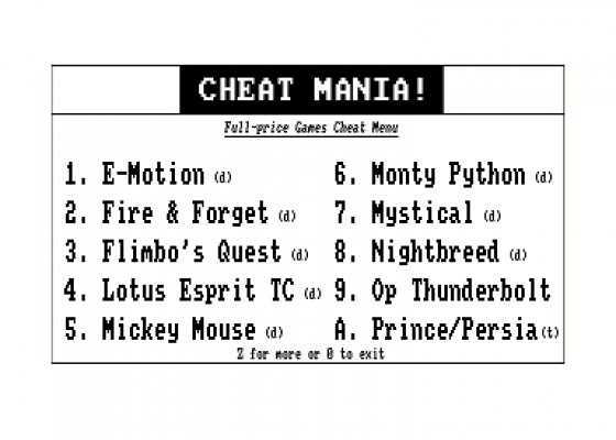 Cheat Mania!