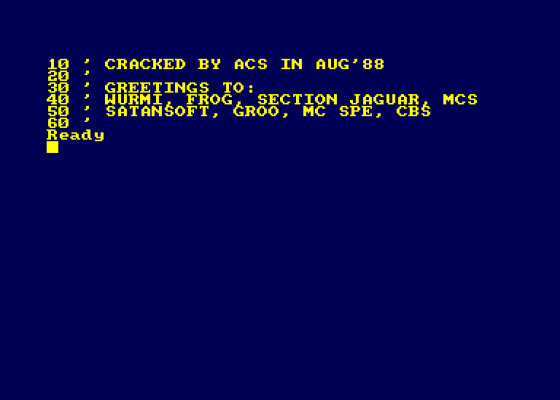 Cracktro - ACS Screenshot 5 (Amstrad CPC464)