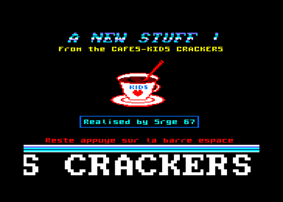 Cracktro - Cafes Kid Crackers Screenshot 5 (Amstrad CPC464)