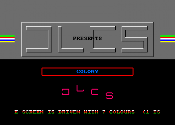 Cracktro - JLCS Screenshot 5 (Amstrad CPC464)