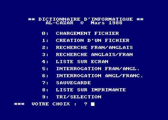Dictionnaire D'Informatique
