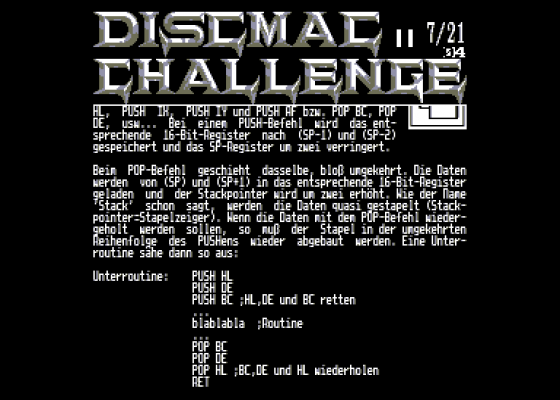 Disc Mac Challenge Issue 21
