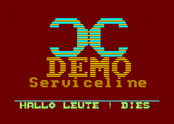 DSC - CC Demo 1 Screenshot 1 (Amstrad CPC464)