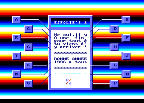 EJFolie's 2 Screenshot 5 (Amstrad CPC464)