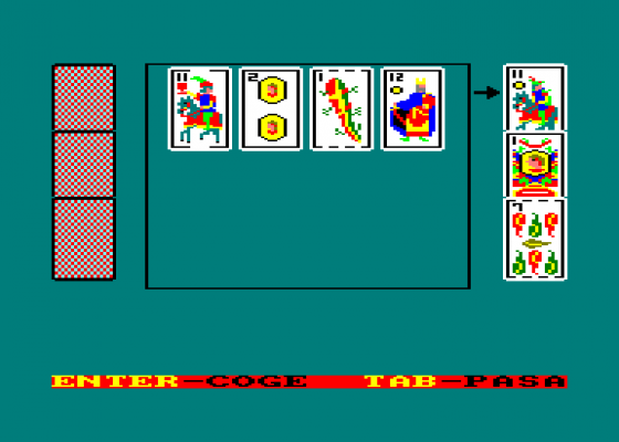 Escoba Screenshot 1 (Amstrad CPC464)