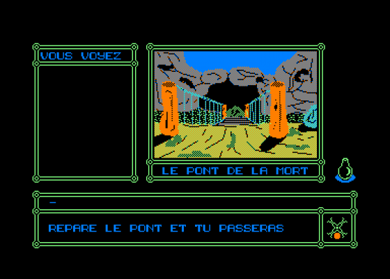 Evasion Screenshot 5 (Amstrad CPC464)