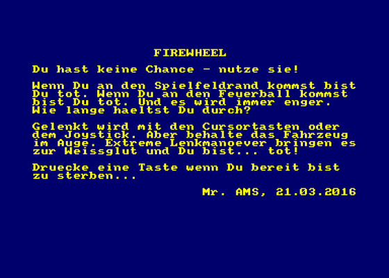 Firewheel Screenshot 5 (Amstrad CPC464)