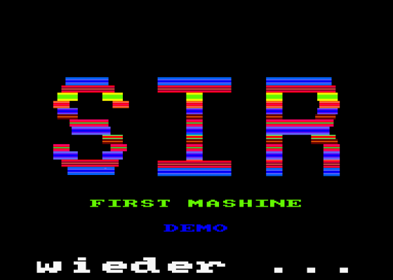 First Mashine Screenshot 1 (Amstrad CPC464)