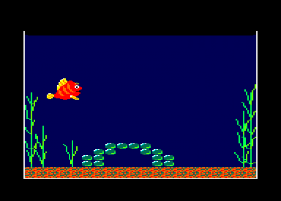 Fish Tank Simulator Screenshot 1 (Amstrad CPC464)