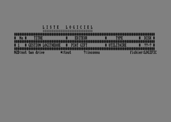 Gestion Logitheque Version 3.2